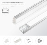 APE2 12V Under Cabinet LED Lighting, Linkable Linear Light Bar, CCT Adjustable (2700K-5000K)with Wired Touch Sensor for Kitchen, Display Cabinet, Shelf & Cupboard （White)