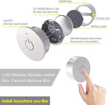 VST CF03 12V Dimmable Mini Spotlight Hardwired with Wireless Dimmer Switch Recessed or Surface Mount, Mini 360°Rotatable Downlight for Jewelry Showcase Display(1W 4000K )