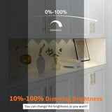 PL05 12V LED Kitchen Cupboard Puck Lights, CRI 90+ 1.8W, CCT Tunable 3000K-6000K, Wired Touch Dimmable Under Cabinet Lighting - 10 Pack
