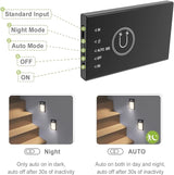 BT09 Mini 68mm LED Motion Sensor Light 3000K Warm White 3.7V 0.2W Black/Silver for Bedrooms Wardrobes & Hallways