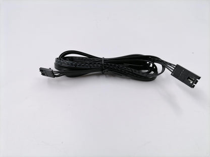 6PCS SL04 Extension Cable 4pin 6.56ft/2000mm Black Color for VST LED Glass Floating Shelf Light