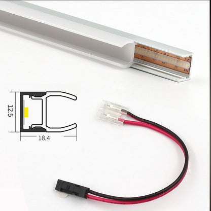 TEST 10-Pack 3.3ft VST APC9  LED Glass Shelf Light Profile with Milky Covers and 10 Quick-Link Connectors