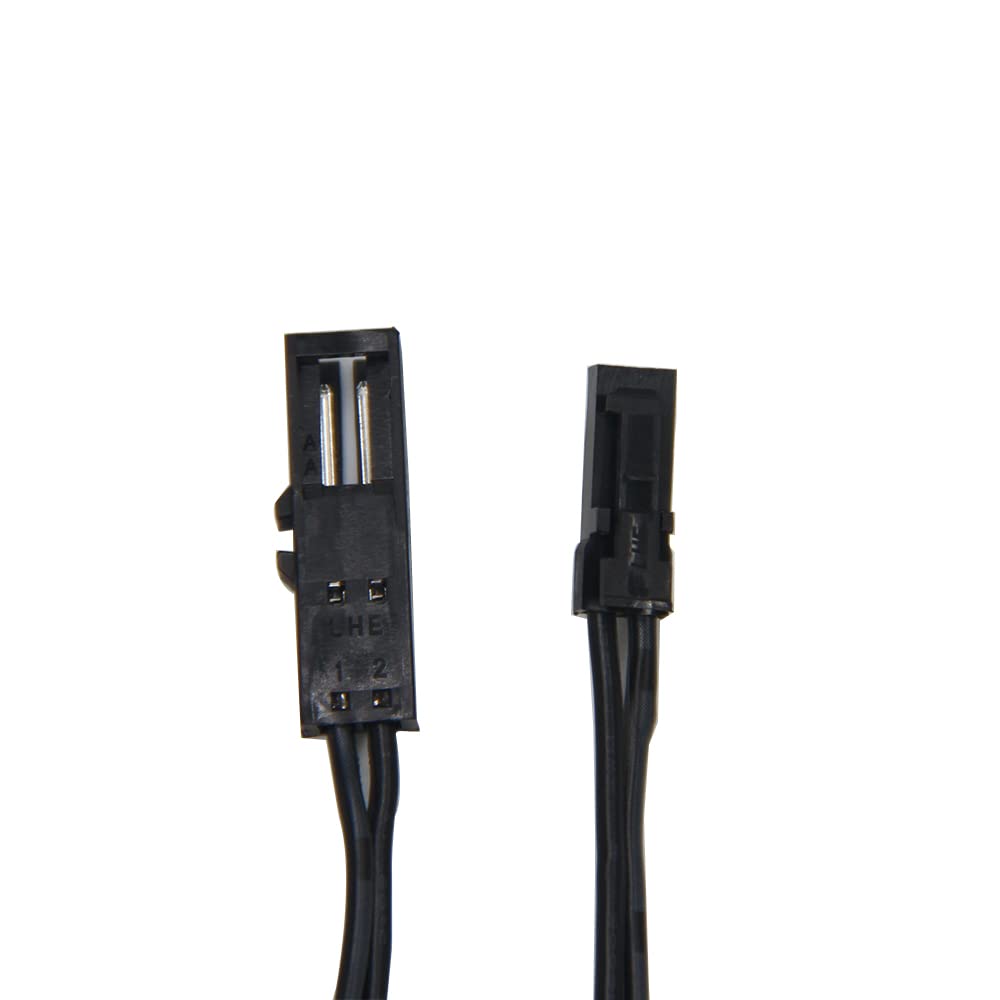 1 PCS CC27-2 Black Flexible Extendable Cable 6.56ft with 12V JST Connector Male and Female for 12V Puck Lights, LED Strip Light, 12V Driver