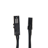 1 PCS CC27-2 Black Flexible Extendable Cable 6.56ft with 12V JST Connector Male and Female for 12V Puck Lights, LED Strip Light, 12V Driver