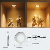 CB10 12V 1.8W Undercabinet Puck Light 4000K Surface Mounted LED Panel for Closet & Display Cabinet