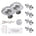 VST CF03 12V Dimmable Mini Spotlight Hardwired with Wireless Dimmer Switch Recessed or Surface Mount, Mini 360°Rotatable Downlight for Jewelry Showcase Display(1W 4000K )