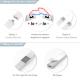 HS07 Under Cabinet Lighting Kit Dimmable LED Lights with Touch Control for Kitchen Counter Closet Shelf, Cool White(6500K)