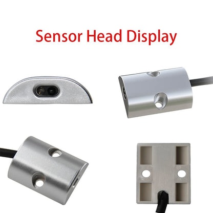ID02 Motion Sensor Light Switch, IR Sensor Switch Door Activated Light Switch for Closet Light LED Lights and Under Cabinet Lighting (DC 12/24V 3A)