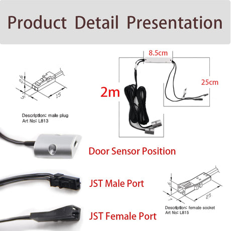 Shop our Motion Sensor Light Switch, IR Sensor Switch Door Activated Light Switch for Closet Light LED Lights, and Under Cabinet Lighting (DC 12/24V 3A) for Indoor lighting and decoration. These cuttable and connectable LED tape lights are easy to install and come with a 2-year warranty.