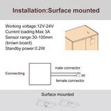 IH16 Spacer Handwave Sensor Switch – Surface Mounted, Handwave Control, for Modern Vanities or Workspace Lighting