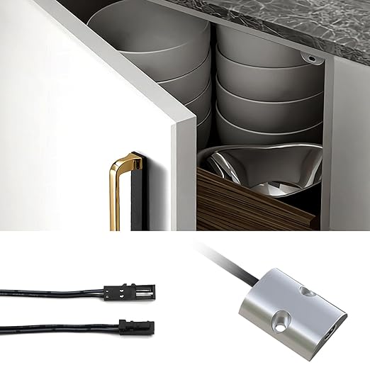 ID02 12/24V IR Sensor Switch Door Activated Light Switch for Closet Light LED Lights and Under Cabinet Lighting