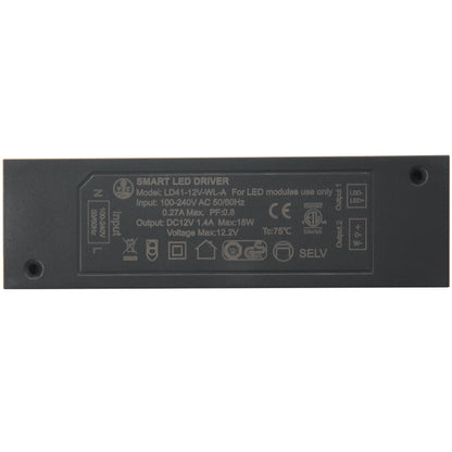 LD41-12V-WL-A LED Power Supply 18W LED Driver for LED Cabinet Light and Strip Lights, Compatible with 2.4G Wireless Sensor Switch ID11 TS14 TS15 TS23, Brightness Adjustable