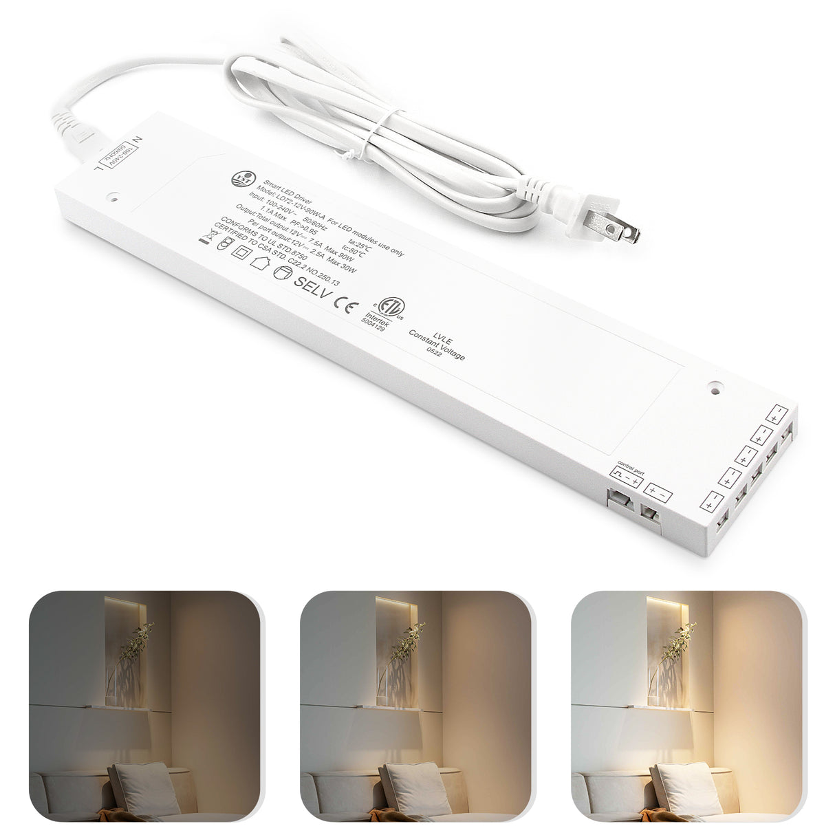 12V White LED Power Supplies & LED Drivers for LED Lights