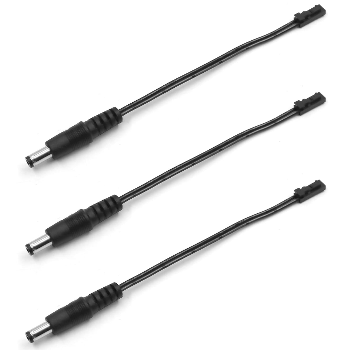 3 Pack 12V Adapter Cable Male Plug and JST 2 Pin Male Plug for Connection LED Driver and mutitype of Lights