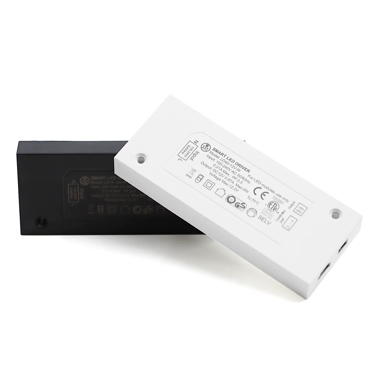 LD40 12V Reliable Constant Current LED Driver 8W LED Tape Transformer for 12V LED Lights