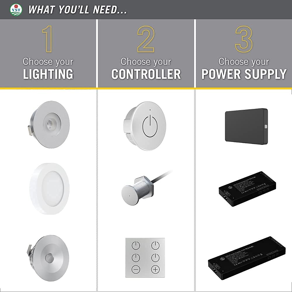 Illuminate your cabinets with our Under Cabinet Lighting 12V 2W (12W Total, 60W Equivalent) ETL Listed, with Wireless Dimmer Switch, Recessed or Surface Mount Puck Light for Kitchen,Wardrobe, Pantry, Decor, 6 Pack White 4000K. It features a delicate appearance and soft, uniform light without bright spots. With multiple control options and easy installation, our ETL-certified lighting fixtures come with a 2-year warranty.