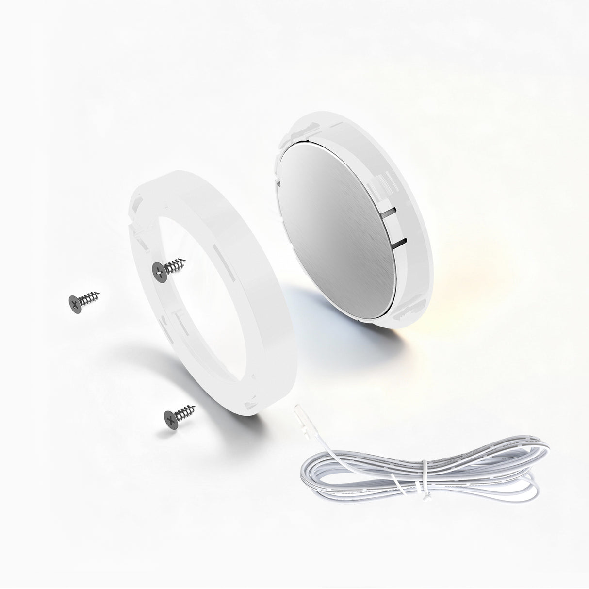 PL05  12V 1.8W Cabinet Puck Light 3000K-6000K Recessd & Surface mounted for Kitchen Living Room & Bookshelf