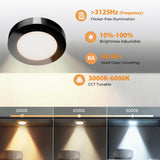 PL05  12V 1.8W Cabinet Puck Light 3000K-6000K Recessd & Surface mounted for Kitchen Living Room & Bookshelf