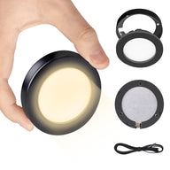 PL05  12V 1.8W Cabinet Puck Light Recessd & Surface mounted for Kitchen Living Room & Bookshelf