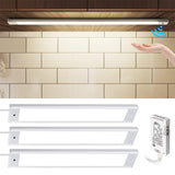 HS46 Motion Sensor Light Indoor, Under Cabinet Lights Plug in, Closet Lights, Stepless Dimming, Hand Wave Activated for Kitchen Shelf Cupboard Closet Workbench (12 in 4000K)