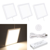 PL06 12V 3W Ultra Thin Surface Mounted Puck Light 4000K with Wireless Sensor Switch for Kitchen Living Room and Undercabinet