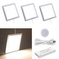 PL06 12V 3W Ultra Thin Surface Mounted Puck Light 4000K with Wireless Sensor Switch for Kitchen Living Room and Undercabinet