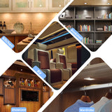 PL06 12V Ultra-thin Under Cabinet Light Kit, 0.31" LED Panel Light 2.5W Each (Total 7.5W), 4000K with Wireless Dimmer Switch, for Kitchen Display Cabinet Wine Cabinet