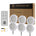 PL05 Under Cabinet Lights CCT 3000K-6500K, LED Puck Light with TS24 Touch Remote Dimmer and ETL-Listed Led Driver for Drawer Wardrobe Kitchen