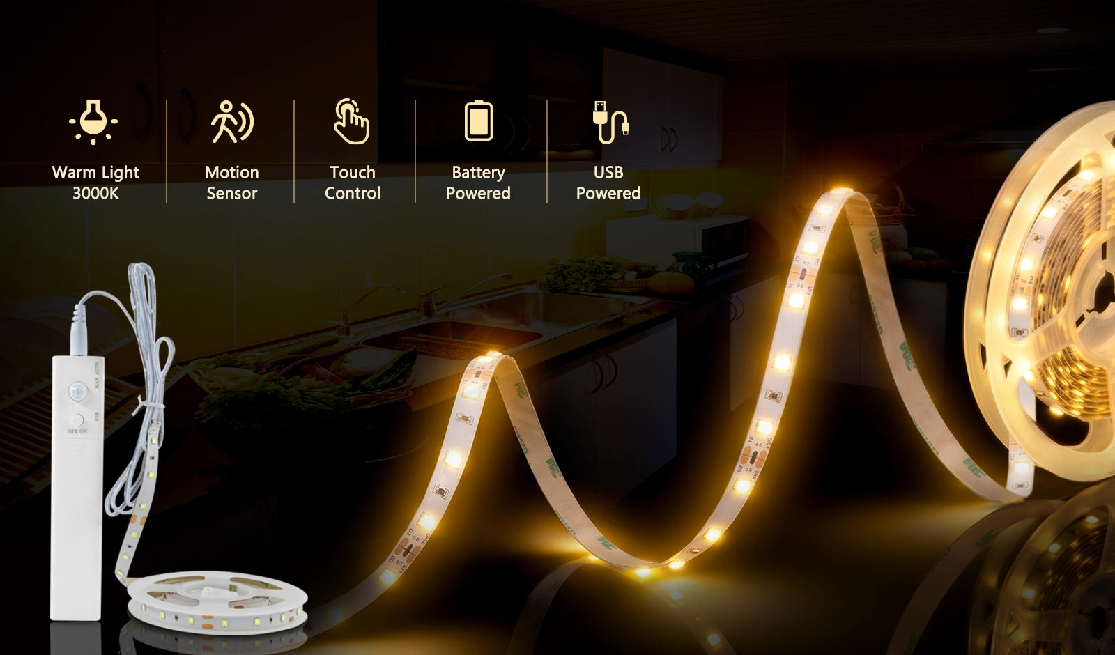 Battery Strip Light
