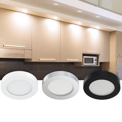 VST PL05 Recessed or Surface Mount Wiring Puck Light for Kitchen, Wardrobe, Showcase Display