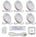 PL05 Under Cabinet Lighting 12V 2W Recessed LED Lights With a Wired Dimmer Switch for Living Room Bedroom Cabinet